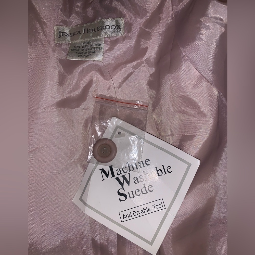 Jessica Holbrook Suede oversized blazer jacket New with tags dead-stock Medium - Picture 6 of 10